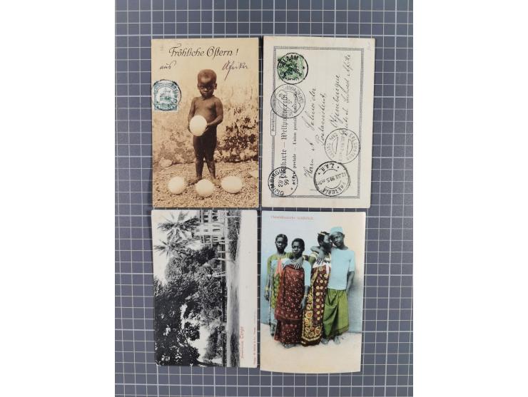 1893/1915, Partie von ca. 130 Belegen, meist Ganzsachenkarten und Ansichtskarten gebraucht/ungebraucht, teils Beförderungsspu