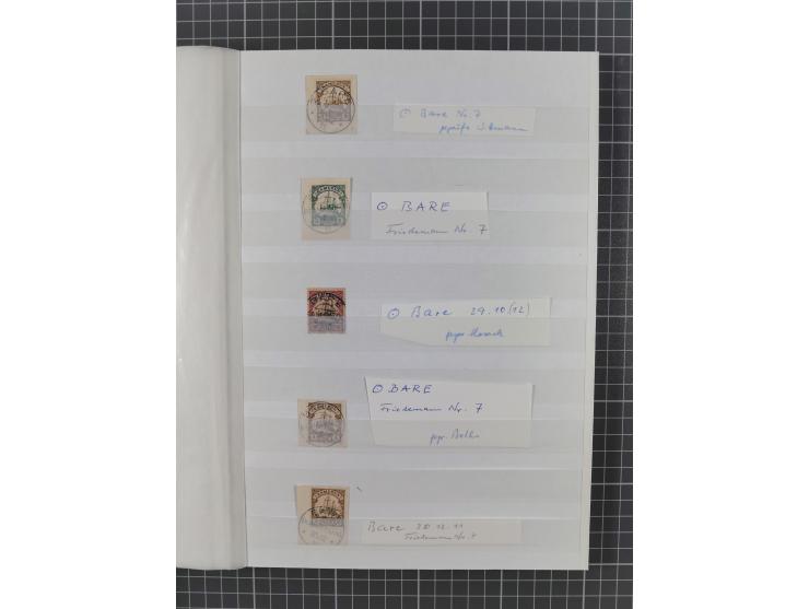 1896/1914, gestempelte Sammlungspartie ab einigen Vorläufern, Stempelstudie mit u.a. Jukaduma, Marienberg, Ukoko, ferner acht