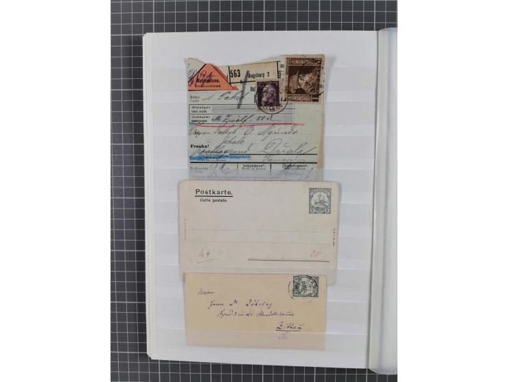 1896/1914, gestempelte Sammlungspartie ab einigen Vorläufern, Stempelstudie mit u.a. Jukaduma, Marienberg, Ukoko, ferner acht