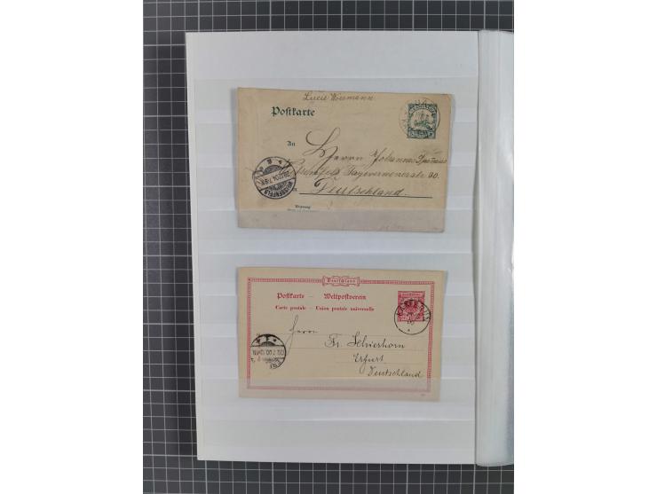 1896/1914, gestempelte Sammlungspartie ab einigen Vorläufern, Stempelstudie mit u.a. Jukaduma, Marienberg, Ukoko, ferner acht