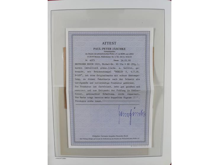 1900/1922, Sammlung von 75 Briefen und Karten mit Einzel-, Mehrfach- und Mischfrankaturen, Verwendungsformen Einschreiben, Ei