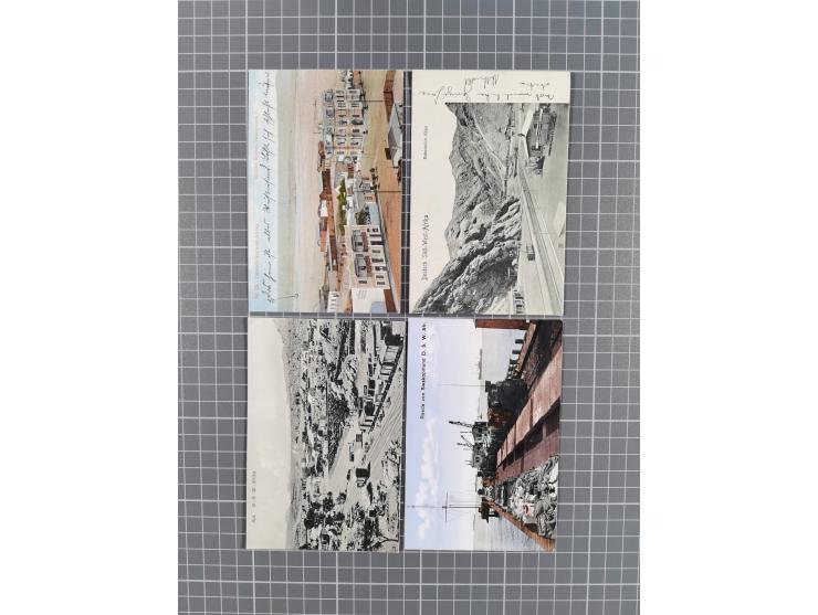 1900/13, Partie mit 12 Ansichtskarten mit Schwerpunkt zum Thema “Eisenbahn”, dabei u.a. “Eisenbahn-Windhoek durch das Kahngeb