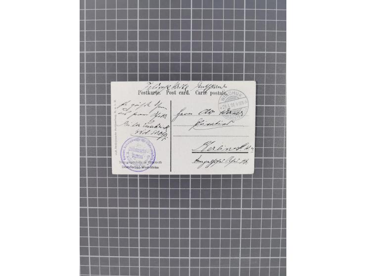 1900/13, Partie mit 12 Ansichtskarten mit Schwerpunkt zum Thema “Eisenbahn”, dabei u.a. “Eisenbahn-Windhoek durch das Kahngeb