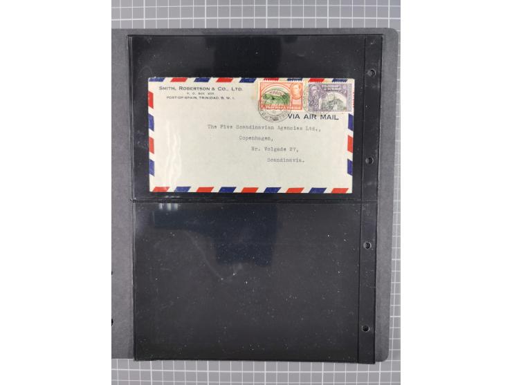 Karbik: 1930/45, Partie mit 15 Luftpost-Briefen, meist Erstflüge, dabei u.a. Erstflug “Jamaika -Europa” 1939 und “First Daily