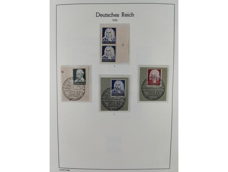 1934/1945, gestempelte und postfrische/ungebrauchte Partie mit Gummi- und Wasserzeichen-Varianten und Plattenfehlern,etliches