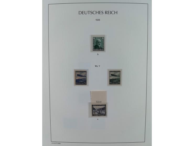 1934/1945, gestempelte und postfrische/ungebrauchte Partie mit Gummi- und Wasserzeichen-Varianten und Plattenfehlern,etliches