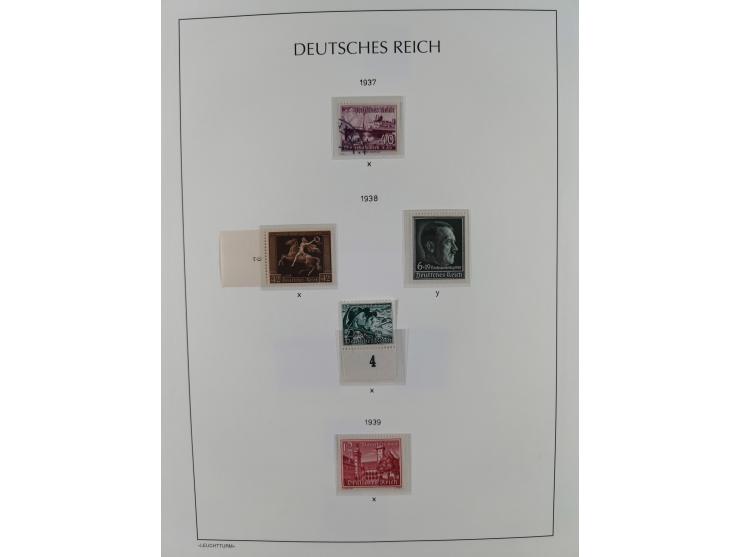 1934/1945, gestempelte und postfrische/ungebrauchte Partie mit Gummi- und Wasserzeichen-Varianten und Plattenfehlern,etliches