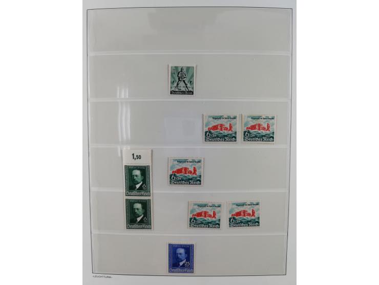 1934/1945, gestempelte und postfrische/ungebrauchte Partie mit Gummi- und Wasserzeichen-Varianten und Plattenfehlern,etliches