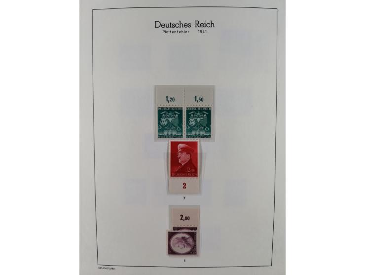 1934/1945, gestempelte und postfrische/ungebrauchte Partie mit Gummi- und Wasserzeichen-Varianten und Plattenfehlern,etliches