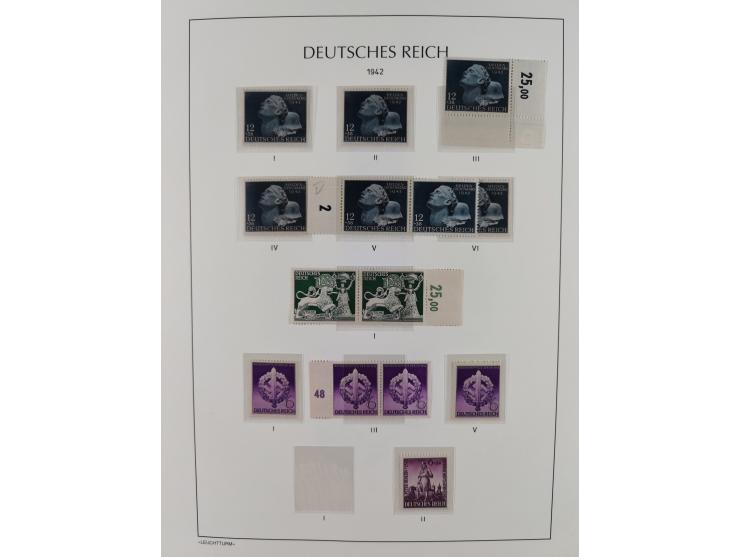 1934/1945, gestempelte und postfrische/ungebrauchte Partie mit Gummi- und Wasserzeichen-Varianten und Plattenfehlern,etliches