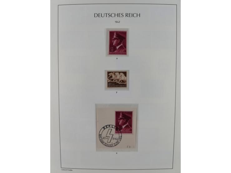 1934/1945, gestempelte und postfrische/ungebrauchte Partie mit Gummi- und Wasserzeichen-Varianten und Plattenfehlern,etliches