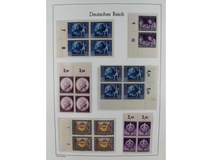 1934/1945, gestempelte und postfrische/ungebrauchte Partie mit Gummi- und Wasserzeichen-Varianten und Plattenfehlern,etliches