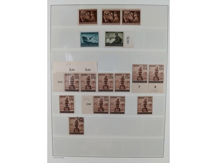 1934/1945, gestempelte und postfrische/ungebrauchte Partie mit Gummi- und Wasserzeichen-Varianten und Plattenfehlern,etliches
