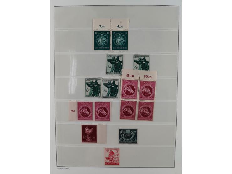 1934/1945, gestempelte und postfrische/ungebrauchte Partie mit Gummi- und Wasserzeichen-Varianten und Plattenfehlern,etliches