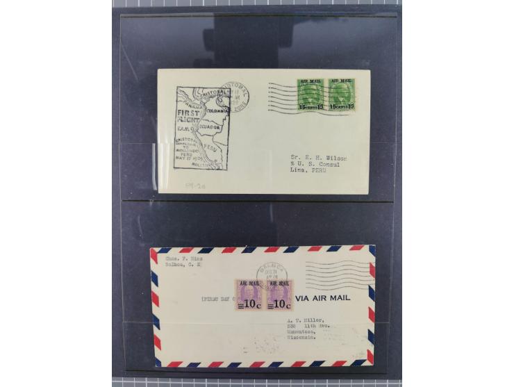 Mittelamerika: 1925/49, über 40 Luftpostbriefe von u.a. Kanalzone, Panama, Haiti, Kuba und etwas Scadt-Post, dabei Erstflüge,