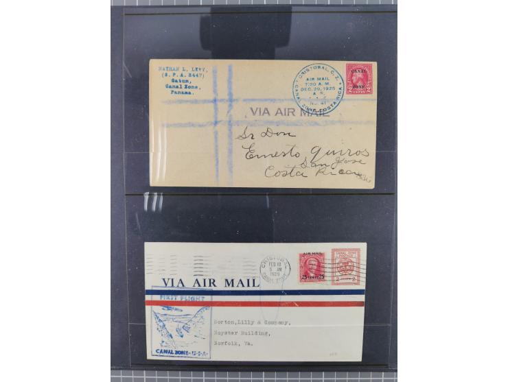 Mittelamerika: 1925/49, über 40 Luftpostbriefe von u.a. Kanalzone, Panama, Haiti, Kuba und etwas Scadt-Post, dabei Erstflüge,