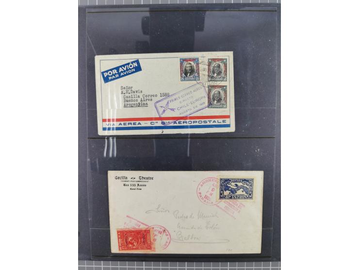 Mittelamerika: 1925/49, über 40 Luftpostbriefe von u.a. Kanalzone, Panama, Haiti, Kuba und etwas Scadt-Post, dabei Erstflüge,
