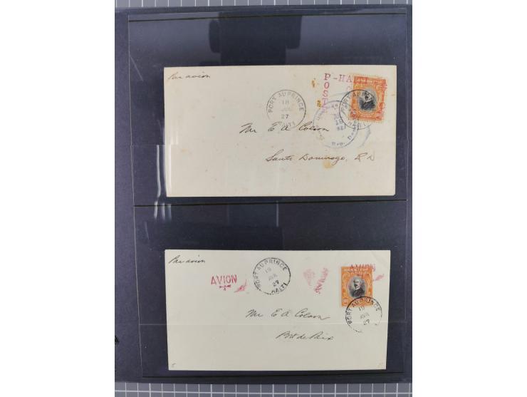 Mittelamerika: 1925/49, über 40 Luftpostbriefe von u.a. Kanalzone, Panama, Haiti, Kuba und etwas Scadt-Post, dabei Erstflüge,