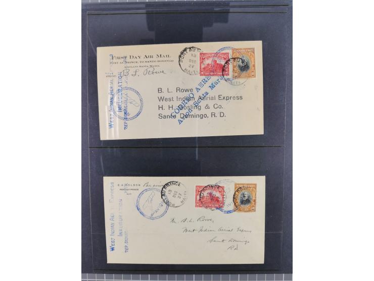 Mittelamerika: 1925/49, über 40 Luftpostbriefe von u.a. Kanalzone, Panama, Haiti, Kuba und etwas Scadt-Post, dabei Erstflüge,