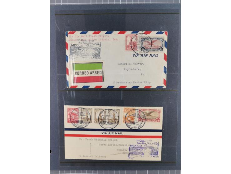 Mittelamerika: 1925/49, über 40 Luftpostbriefe von u.a. Kanalzone, Panama, Haiti, Kuba und etwas Scadt-Post, dabei Erstflüge,