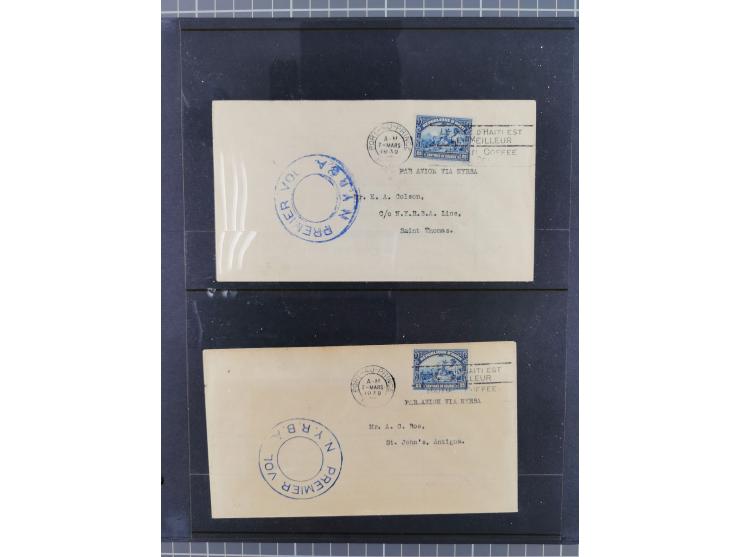 Mittelamerika: 1925/49, über 40 Luftpostbriefe von u.a. Kanalzone, Panama, Haiti, Kuba und etwas Scadt-Post, dabei Erstflüge,