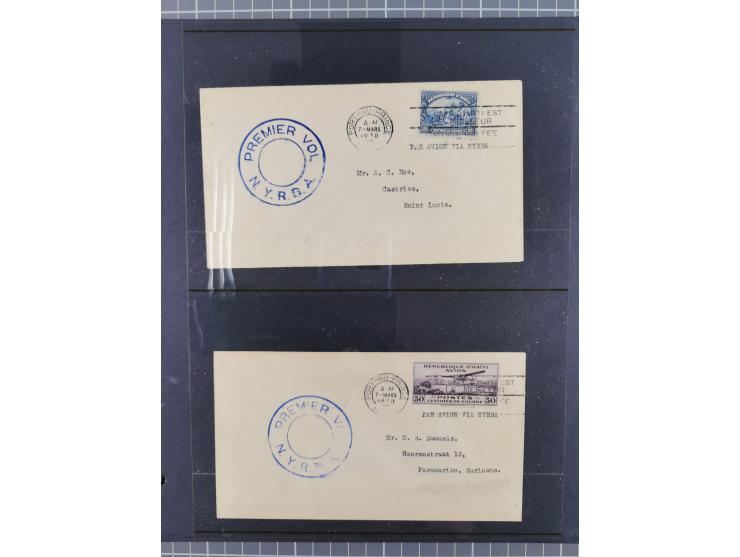 Mittelamerika: 1925/49, über 40 Luftpostbriefe von u.a. Kanalzone, Panama, Haiti, Kuba und etwas Scadt-Post, dabei Erstflüge,