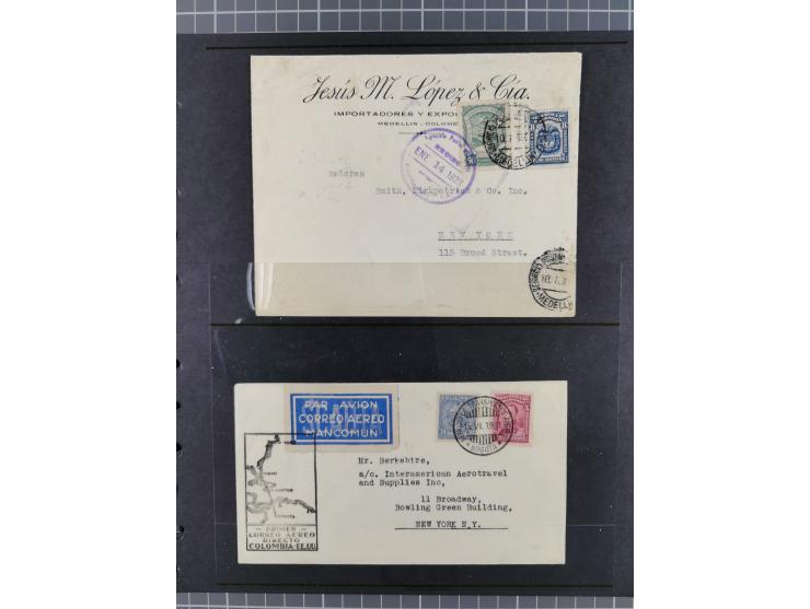 Mittelamerika: 1925/49, über 40 Luftpostbriefe von u.a. Kanalzone, Panama, Haiti, Kuba und etwas Scadt-Post, dabei Erstflüge,
