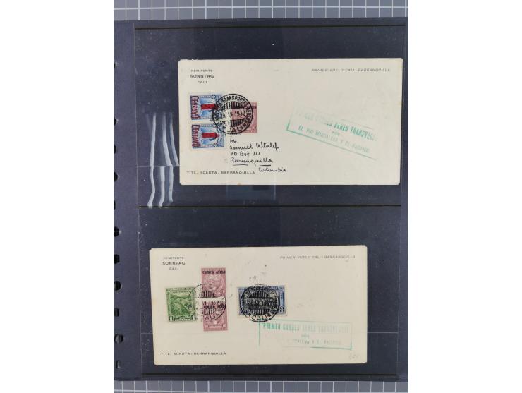 Mittelamerika: 1925/49, über 40 Luftpostbriefe von u.a. Kanalzone, Panama, Haiti, Kuba und etwas Scadt-Post, dabei Erstflüge,