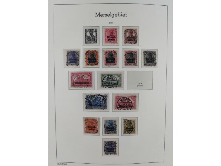 1920/1939, postfrische/ungebrauchte und gestempelte Sammlung im Ringbinder mit einiger Spezialisierung mit Farben und Aufdruc