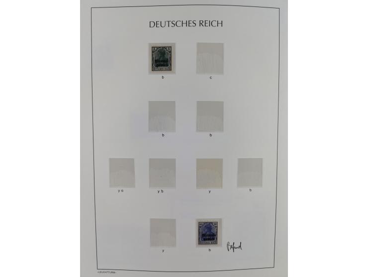 1920/1939, postfrische/ungebrauchte und gestempelte Sammlung im Ringbinder mit einiger Spezialisierung mit Farben und Aufdruc