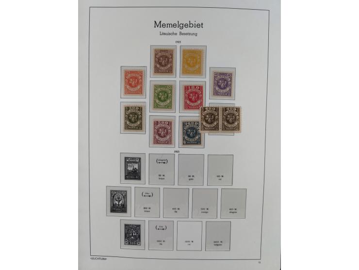 1920/1939, postfrische/ungebrauchte und gestempelte Sammlung im Ringbinder mit einiger Spezialisierung mit Farben und Aufdruc