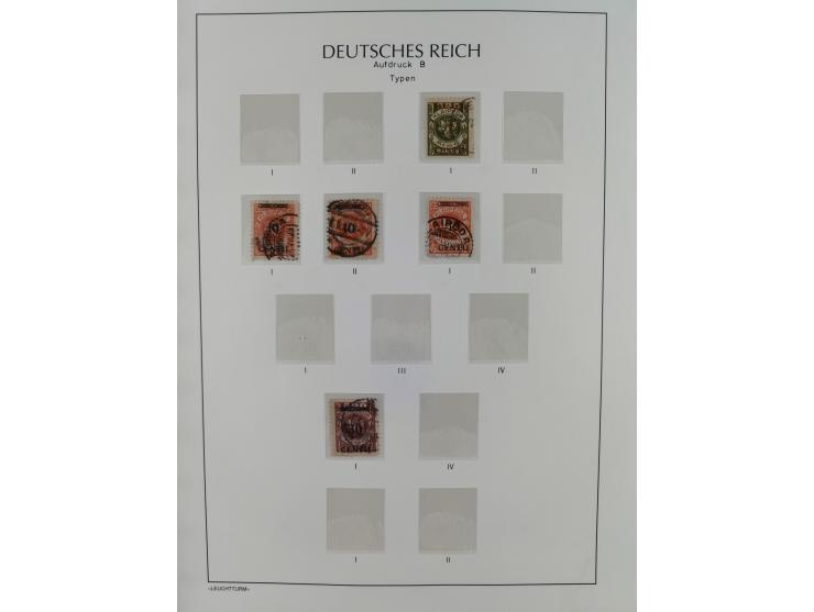 1920/1939, postfrische/ungebrauchte und gestempelte Sammlung im Ringbinder mit einiger Spezialisierung mit Farben und Aufdruc