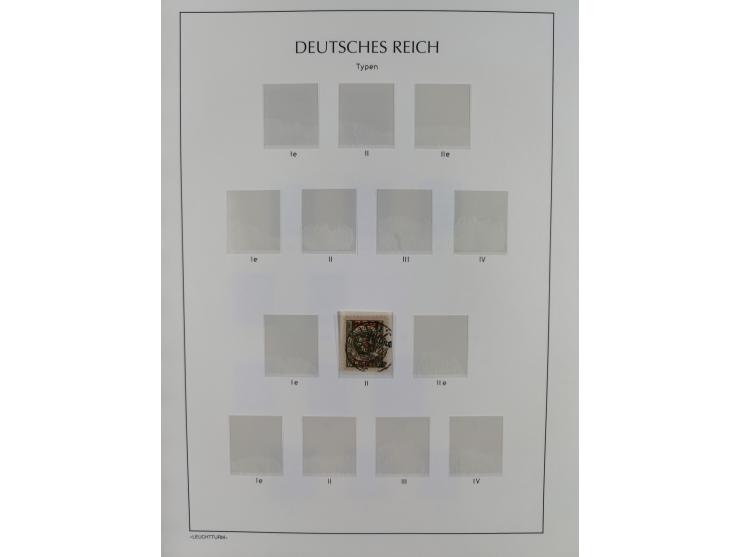 1920/1939, postfrische/ungebrauchte und gestempelte Sammlung im Ringbinder mit einiger Spezialisierung mit Farben und Aufdruc