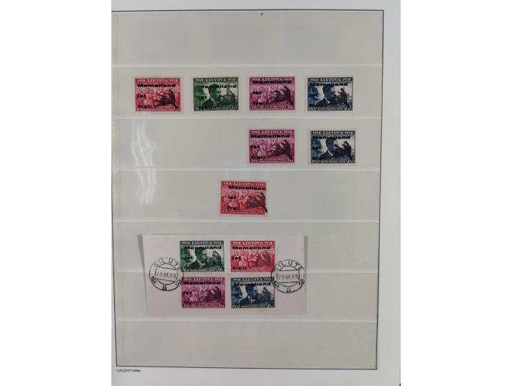 1920/1939, postfrische/ungebrauchte und gestempelte Sammlung im Ringbinder mit einiger Spezialisierung mit Farben und Aufdruc