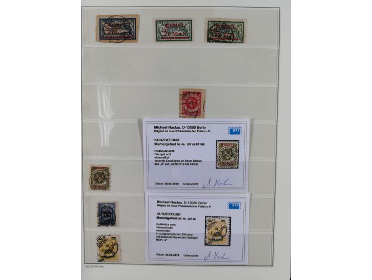 1920/1939, postfrische/ungebrauchte und gestempelte Sammlung im Ringbinder mit einiger Spezialisierung mit Farben und Aufdruc