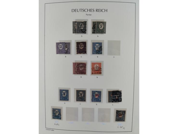 1920, postfrische/ungebrauchte und gestempelte Sammlung der Gebiete Oberschlesien, Marienwerder, Allenstein und Schleswig, da