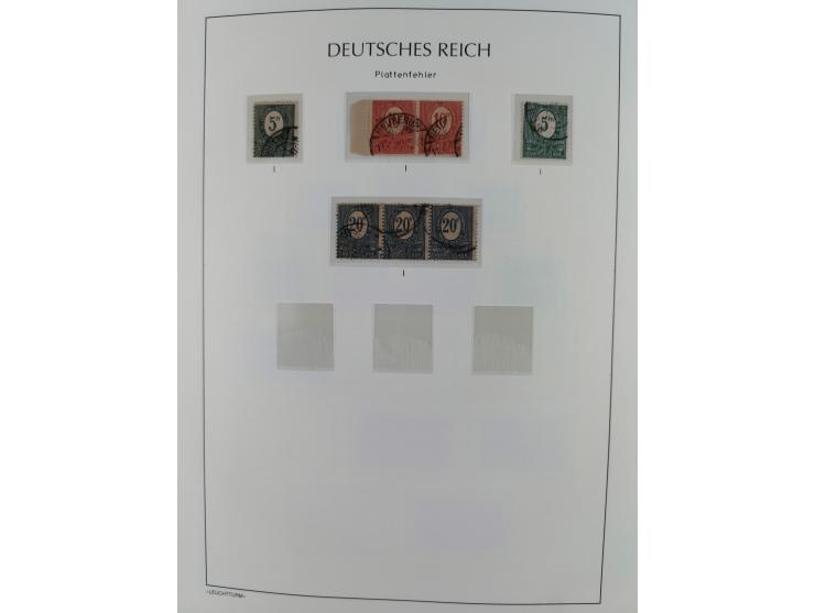 1920, postfrische/ungebrauchte und gestempelte Sammlung der Gebiete Oberschlesien, Marienwerder, Allenstein und Schleswig, da