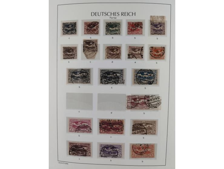 1920, postfrische/ungebrauchte und gestempelte Sammlung der Gebiete Oberschlesien, Marienwerder, Allenstein und Schleswig, da