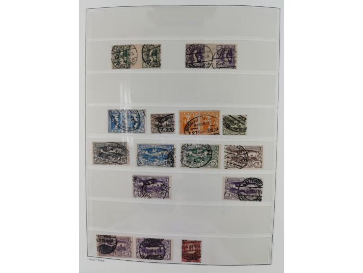 1920, postfrische/ungebrauchte und gestempelte Sammlung der Gebiete Oberschlesien, Marienwerder, Allenstein und Schleswig, da