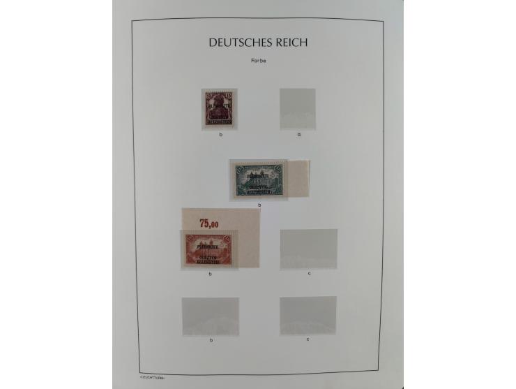 1920, postfrische/ungebrauchte und gestempelte Sammlung der Gebiete Oberschlesien, Marienwerder, Allenstein und Schleswig, da