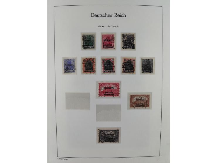 1920, postfrische/ungebrauchte und gestempelte Sammlung der Gebiete Oberschlesien, Marienwerder, Allenstein und Schleswig, da