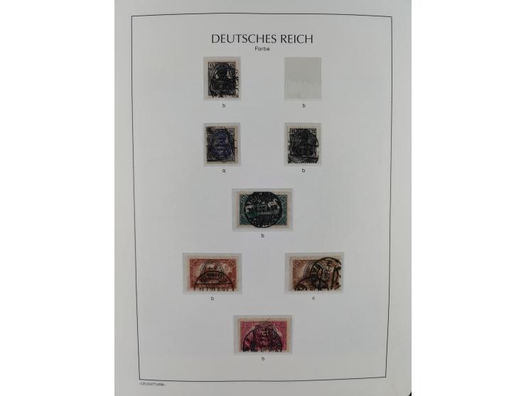 1920, postfrische/ungebrauchte und gestempelte Sammlung der Gebiete Oberschlesien, Marienwerder, Allenstein und Schleswig, da