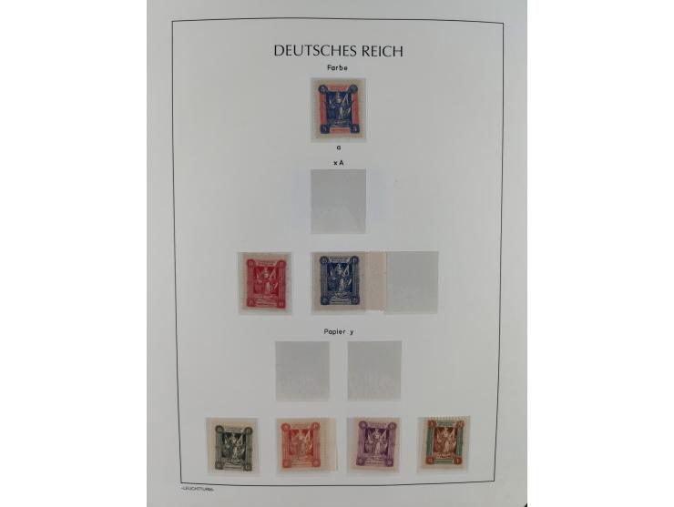 1920, postfrische/ungebrauchte und gestempelte Sammlung der Gebiete Oberschlesien, Marienwerder, Allenstein und Schleswig, da