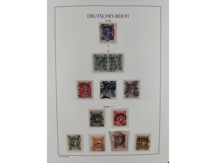 1920, postfrische/ungebrauchte und gestempelte Sammlung der Gebiete Oberschlesien, Marienwerder, Allenstein und Schleswig, da