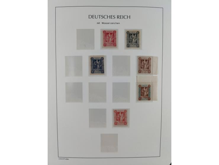 1920, postfrische/ungebrauchte und gestempelte Sammlung der Gebiete Oberschlesien, Marienwerder, Allenstein und Schleswig, da