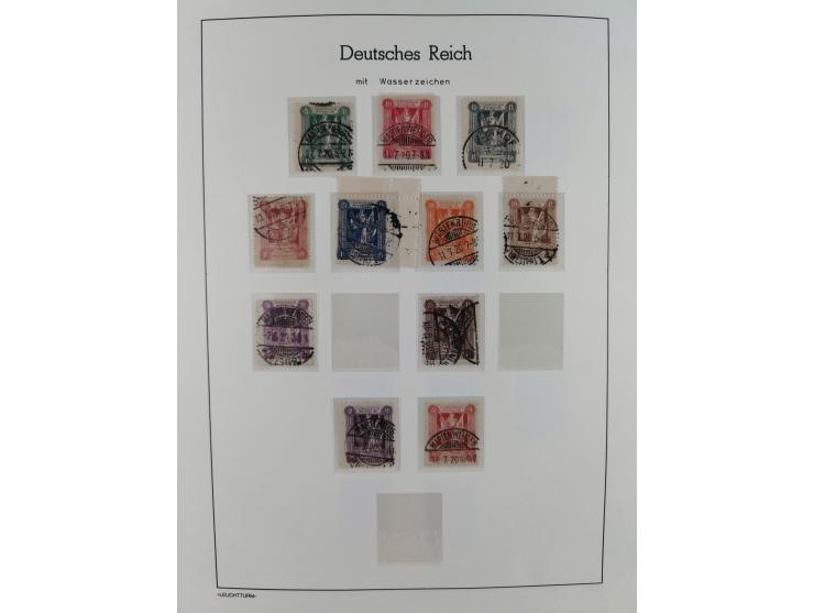 1920, postfrische/ungebrauchte und gestempelte Sammlung der Gebiete Oberschlesien, Marienwerder, Allenstein und Schleswig, da