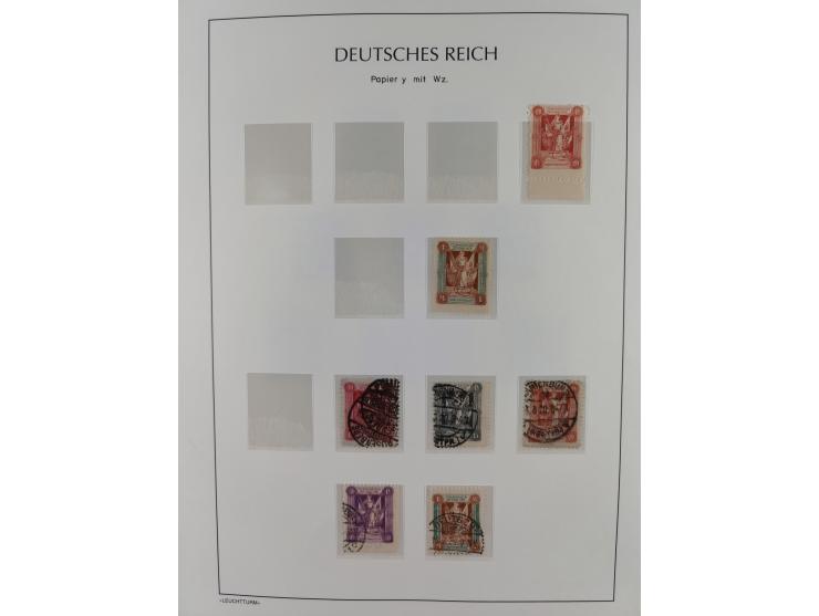 1920, postfrische/ungebrauchte und gestempelte Sammlung der Gebiete Oberschlesien, Marienwerder, Allenstein und Schleswig, da