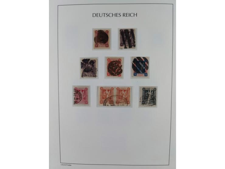 1920, postfrische/ungebrauchte und gestempelte Sammlung der Gebiete Oberschlesien, Marienwerder, Allenstein und Schleswig, da