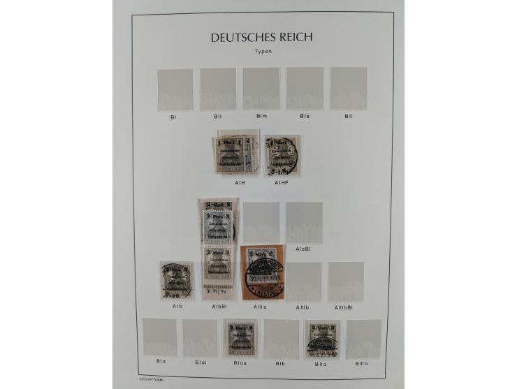 1920, postfrische/ungebrauchte und gestempelte Sammlung der Gebiete Oberschlesien, Marienwerder, Allenstein und Schleswig, da