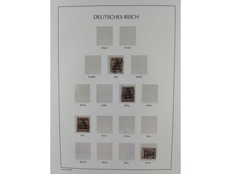 1920, postfrische/ungebrauchte und gestempelte Sammlung der Gebiete Oberschlesien, Marienwerder, Allenstein und Schleswig, da